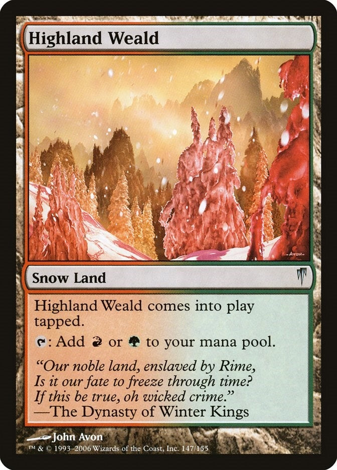 Image for Highland Weald (147) (Coldsnap) - Magic: The Gathering