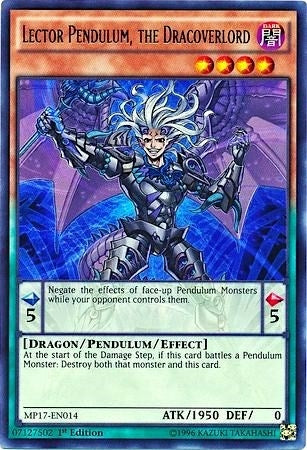 Image for Lector Pendulum, the Dracoverlord (MP17-EN014) (MP17) - YuGiOh