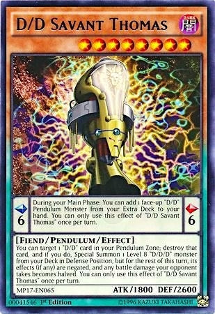 Image for D/D Savant Thomas (MP17-EN065) (MP17) - YuGiOh