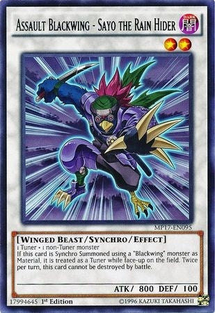 Image for Assault Blackwing - Sayo the Rain Hider (MP17-EN095) (MP17) - YuGiOh
