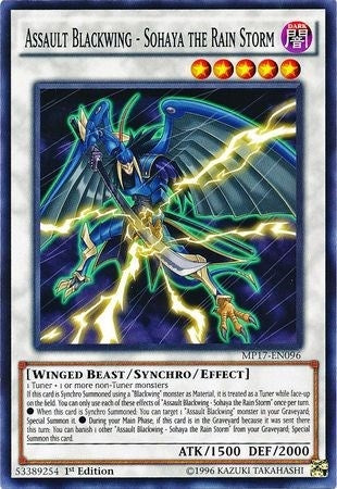 Image for Assault Blackwing - Sohaya the Rain Storm (MP17-EN096) (MP17) - YuGiOh