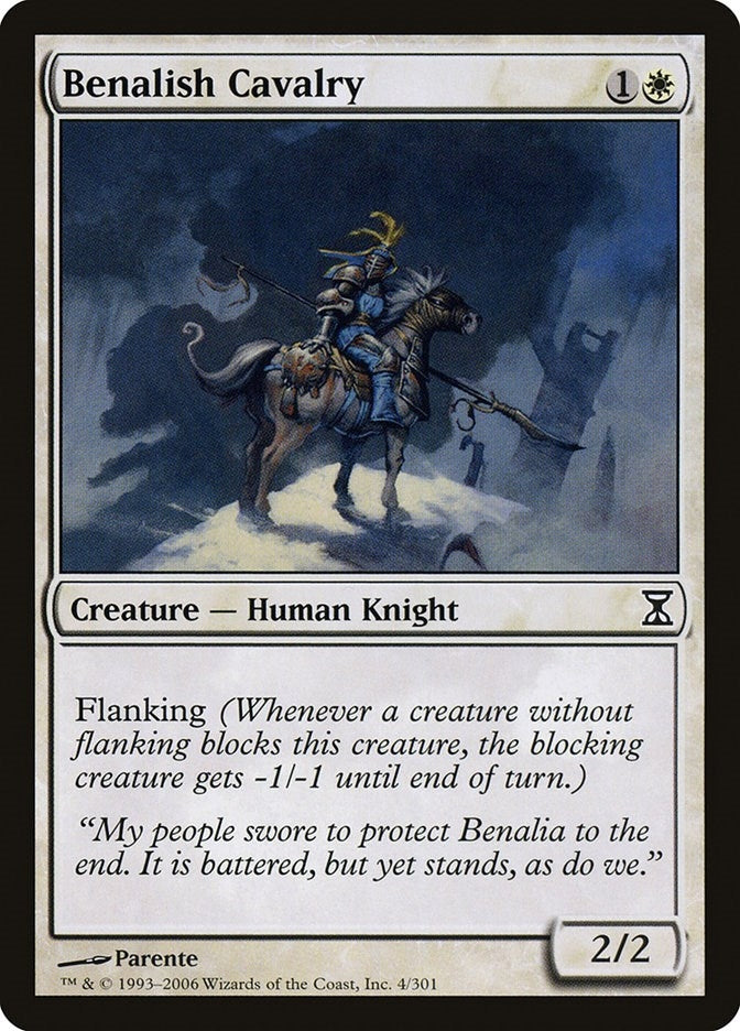 Image for Benalish Cavalry (4) (Time Spiral) - Magic: The Gathering