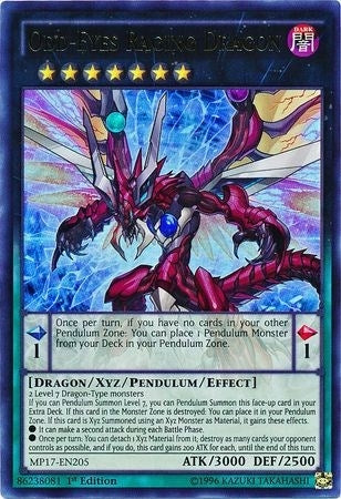 Image for Odd-Eyes Raging Dragon (MP17-EN205) (MP17) - YuGiOh