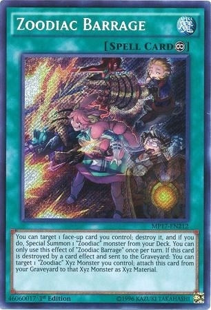 Image for Zoodiac Barrage (MP17-EN212) (MP17) - YuGiOh