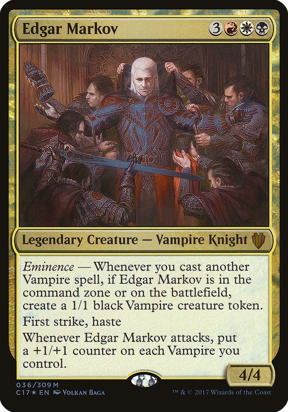 Image for Edgar Markov (Commander 2017) (36) (Oversize Cards) - Magic: The Gathering