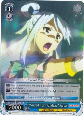Image for "Sacred Turn Undead" Aqua (SR) (KS/W49-E078S SR) (KonoSuba) - Weiss Schwarz