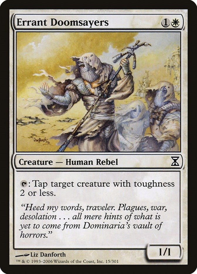 Image for Errant Doomsayers (15) (Time Spiral) - Magic: The Gathering