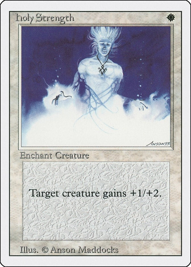 Image for Holy Strength (Revised Edition) - Magic: The Gathering