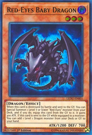 Image for Red-Eyes Baby Dragon (LEDU-EN001) (LEDU) - YuGiOh