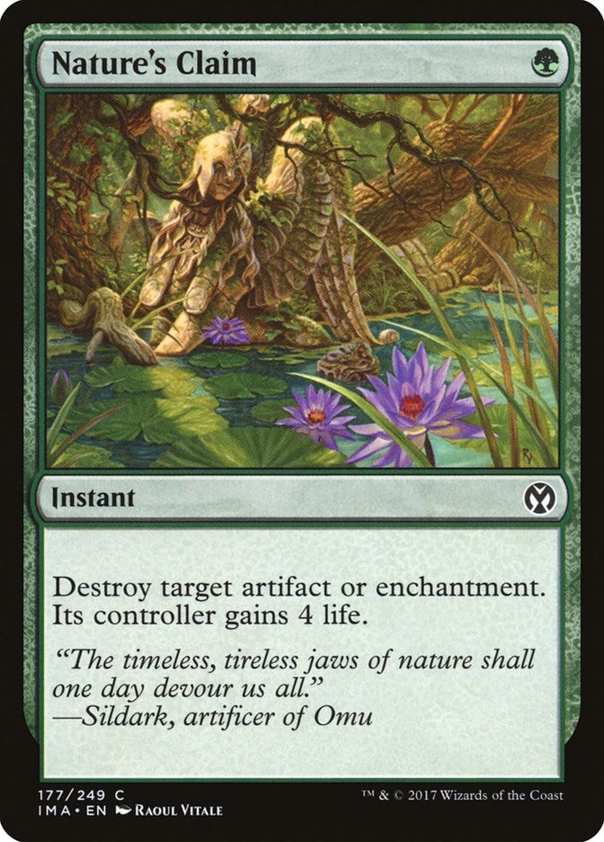 Image for Nature's Claim (177) (Iconic Masters) - Magic: The Gathering