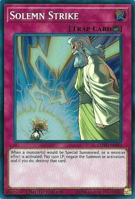 Image for Solemn Strike (COTD-ENSE2) (COTD) - YuGiOh