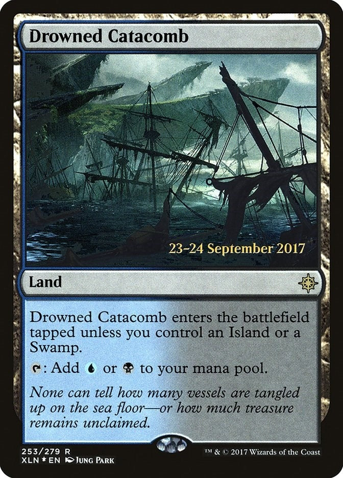 Image for Drowned Catacomb (253) (Prerelease Cards) - Magic: The Gathering