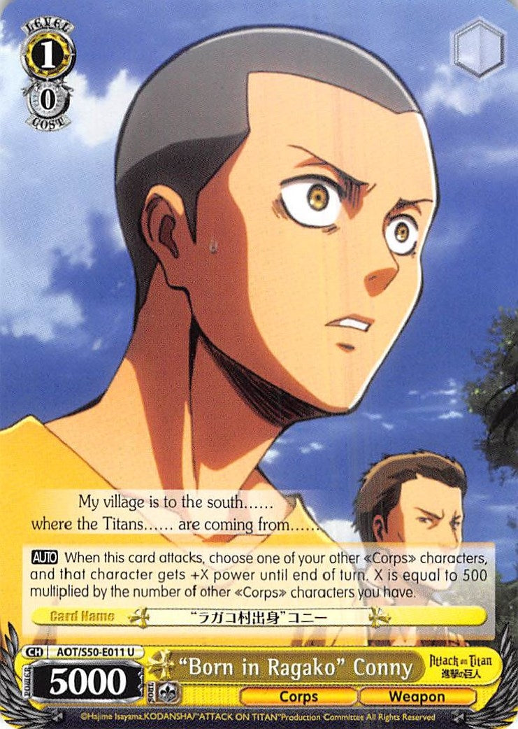 "Born in Ragako" Conny (AOT/S50-E011 U) (Attack on Titan Vol. 2)