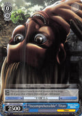 Image for "Incomprehensible" Titan (AOT/S50-E093 C) (Attack on Titan Vol. 2) - Weiss Schwarz