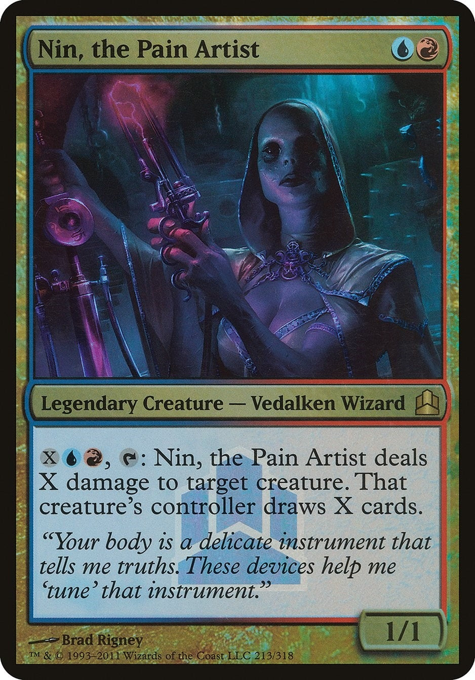 Image for Nin, the Pain Artist (Commander Launch Promo) (213) (Oversize Cards) - Magic: The Gathering