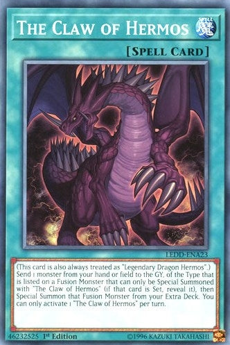 Image for The Claw of Hermos (LEDD-ENA23) (Legendary Dragon Decks) - YuGiOh