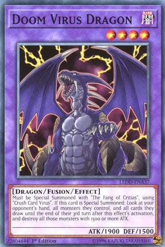 Image for Doom Virus Dragon (LEDD-ENA37) (Legendary Dragon Decks) - YuGiOh