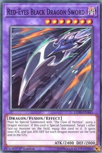 Image for Red-Eyes Black Dragon Sword (LEDD-ENA43) (Legendary Dragon Decks) - YuGiOh