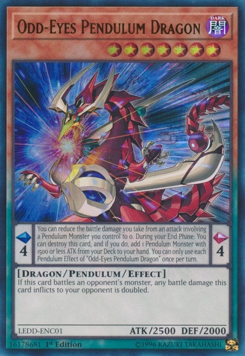Image for Odd-Eyes Pendulum Dragon (UR) (LEDD-ENC01) (Legendary Dragon Decks) - YuGiOh