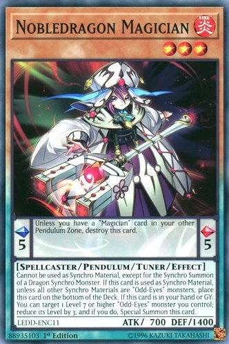 Image for Nobledragon Magician (LEDD-ENC11) (Legendary Dragon Decks) - YuGiOh