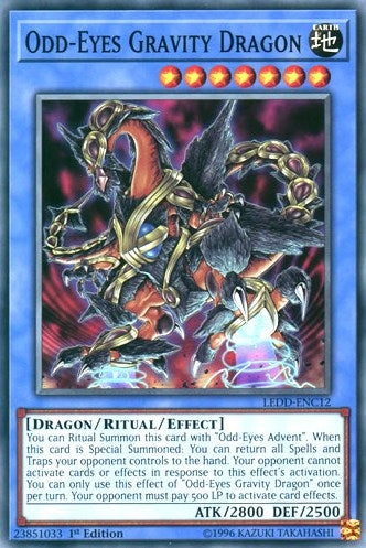 Image for Odd-Eyes Gravity Dragon (LEDD-ENC12) (Legendary Dragon Decks) - YuGiOh