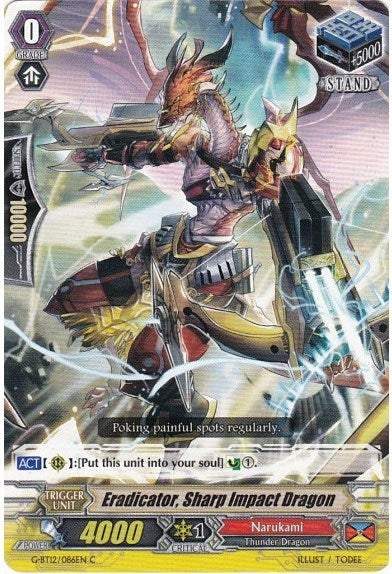 Image for Eradicator, Sharp Impact Dragon (G-BT12/086EN) (G-BT12: Dragon King's Awakening) - Cardfight Vanguard
