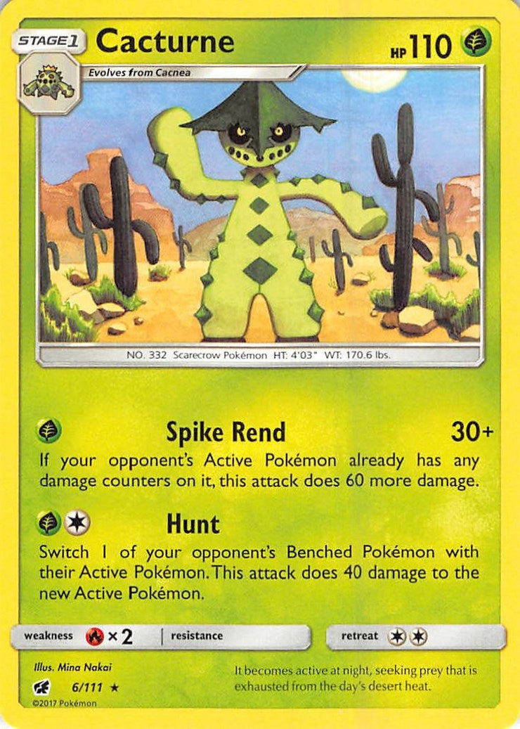 Image for Cacturne (6/111) (SM04) - Pokemon