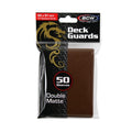 Image for Deck Guards Double Matte Standard - Brown (50-Pack) - Card Sleeves