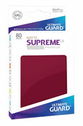 Image for Double Matte Sleeve - Supreme UX Sleeves Burgundy (80-Pack) - Card Sleeves
