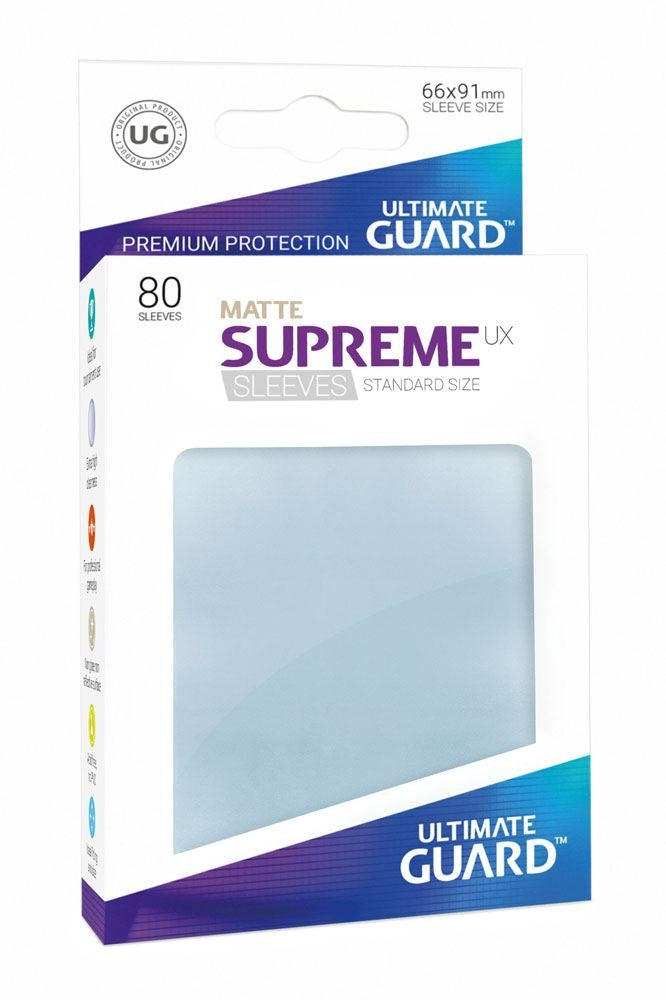 Image for Double Matte Sleeve - Supreme UX Sleeves Clear (80-Pack) - Card Sleeves