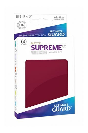 Image for Double Matte Sleeve - Supreme UX Sleeves Japanese Burgundy (60-Pack) - Card Sleeves