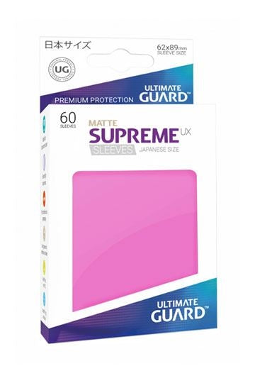 Image for Double Matte Sleeve - Supreme UX Sleeves Japanese Pink (60-Pack) - Card Sleeves