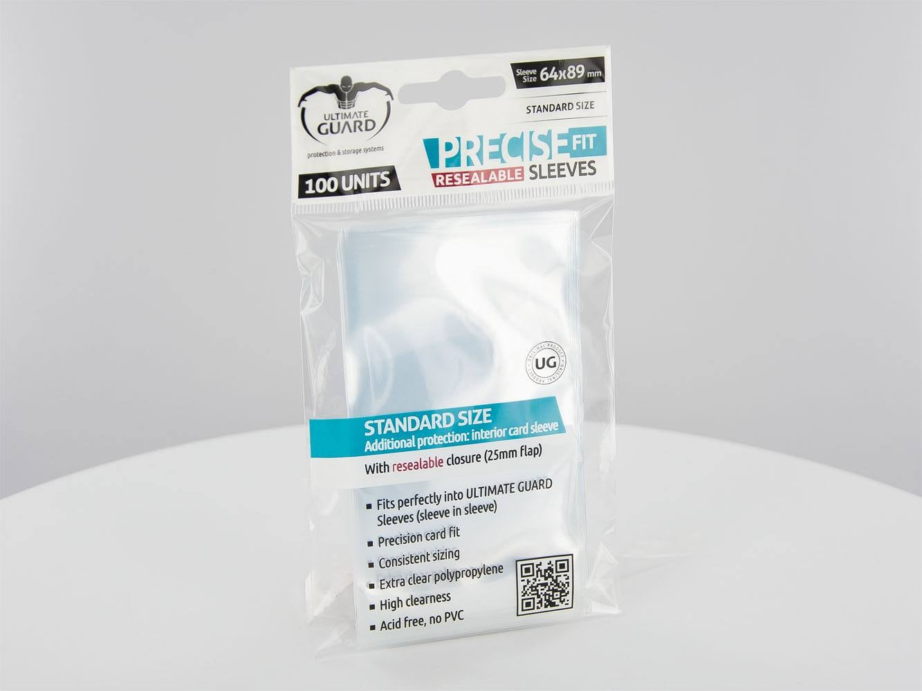 Image for Gloss Sleeve - Precision-fit Sleeves Resealable Clear (100-Pack) - Card Sleeves