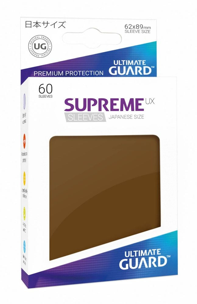 Image for Gloss Sleeve - Supreme UX Sleeves Japanese Brown (60-Pack) - Card Sleeves