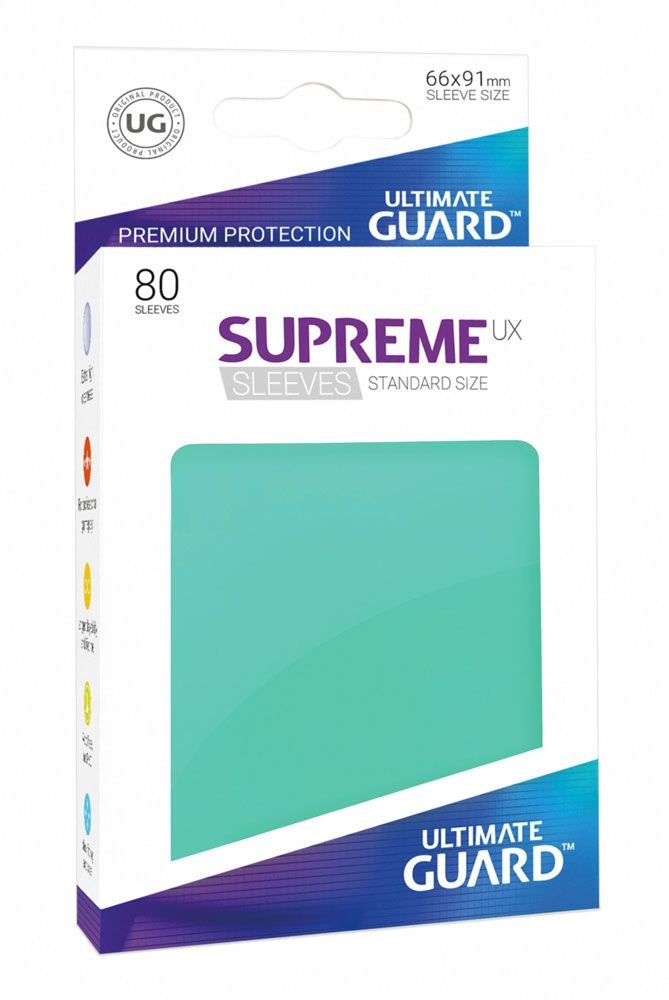 Image for Gloss Sleeve - Supreme UX Sleeves Turquoise (80-Pack) - Card Sleeves