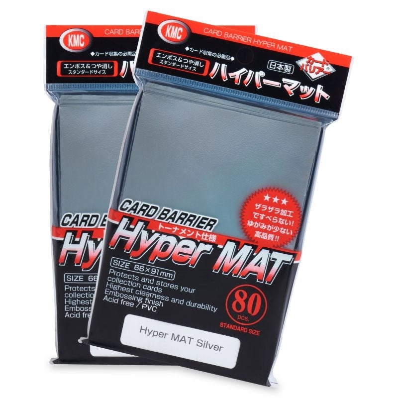 Image for KMC Card Barrier - Hyper Matte - Silver (80-Pack) - Card Sleeves