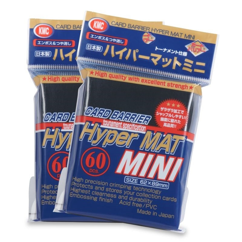 Image for KMC Card Barrier - Hyper Matte Mini - Black (60-Pack) - Card Sleeves