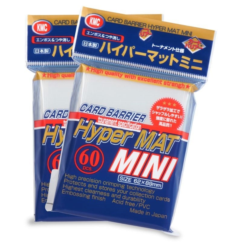 Image for KMC Card Barrier - Hyper Matte Mini - Clear (60-Pack) - Card Sleeves