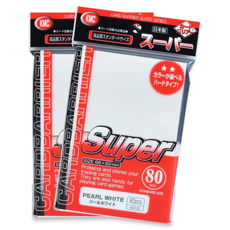 Image for KMC Card Barrier - Super Series - Pearl White (80-Pack) - Card Sleeves