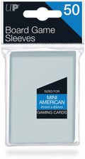 Image for Mini American Board Game Sleeves - 41mm X 63mm (50-Pack) - Card Sleeves