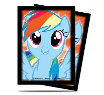Image for My Little Pony Rainbow Dash Deck Protector Sleeves (65-Pack) - Card Sleeves