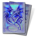 Image for Navy Diamond Dragon Standard Deck Protectors by Monte Moore (50-Pack) - Card Sleeves