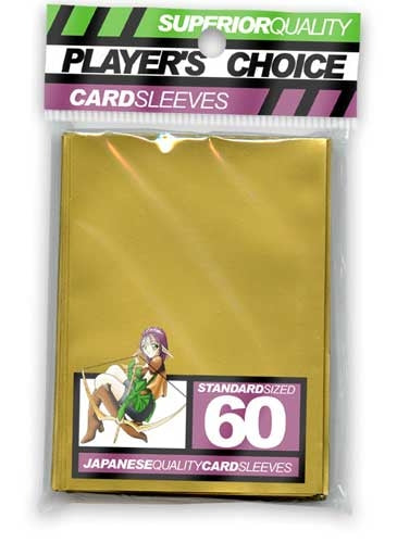 Image for Player's Choice Standard Card Sleeves - Gold (60-Pack) - Card Sleeves