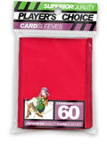 Image for Player's Choice Standard Card Sleeves - Red (60-Pack) - Card Sleeves