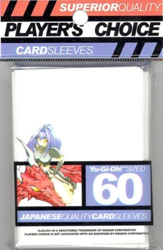 Image for Player's Choice Yu-Gi-Oh! Card Sleeves - White (60-Pack) - Card Sleeves