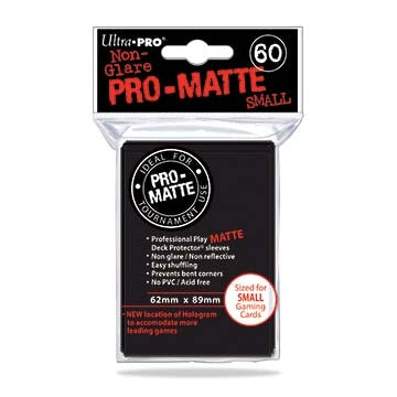 Image for PRO-Matte Small Deck Protectors - Black (60-Pack) - Card Sleeves
