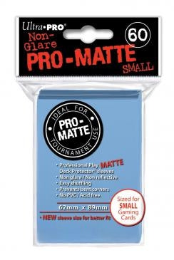 Image for Pro-Matte Small Deck Protectors - Light Blue (60-Pack) - Card Sleeves