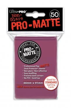 Image for PRO-Matte Standard Deck Protectors - Blackberry (50-Pack) - Card Sleeves