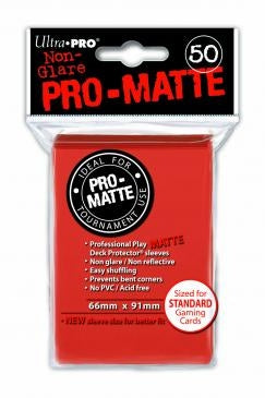 Image for Pro-Matte Standard Deck Protectors - Peach (50-Pack) - Card Sleeves
