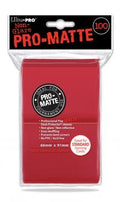 Image for PRO-Matte Standard Deck Protectors - Red (100-Pack) - Card Sleeves